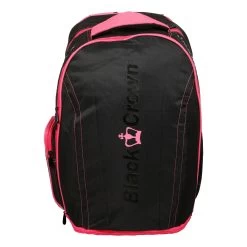 BLACK CROWN Petra Rucksack - Schwarz, Pink -Tennisausrüstungs Geschäft 0001000000 000 1