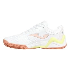 JOMA ACE Sandplatzschuh Damen - Weiß, Apricot -Tennisausrüstungs Geschäft 00117000 0 3