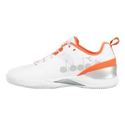 Diadora Blushield Torneo Sandplatzschuh Damen - Weiß, Orange -Tennisausrüstungs Geschäft 00243000 0 3