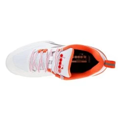 Diadora Blushield Torneo Sandplatzschuh Damen - Weiß, Orange -Tennisausrüstungs Geschäft 00243000 0 4