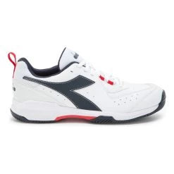 Diadora S. Challenge 5 SL Sandplatzschuh Herren - Weiß, Dunkelblau -Tennisausrüstungs Geschäft 00306000 0 1