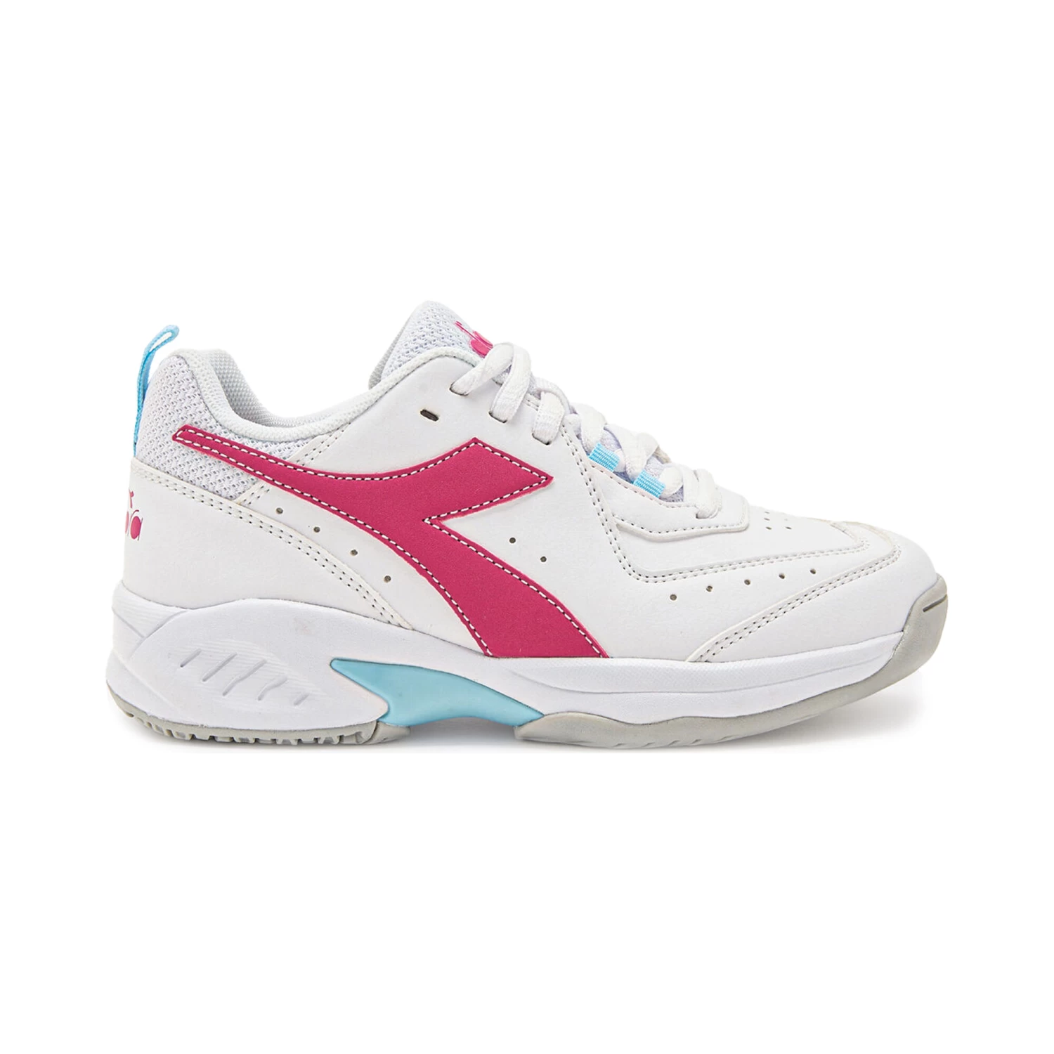 Diadora S. Challenge 5 SL AC Allcourtschuh Kinder - Weiß, Pink 4 Diadora S. Challenge 5 SL AC Allcourtschuh Kinder - Weiß, Pink – Bild 2