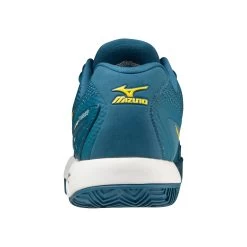 Mizuno Wave Intense Tour 5 Sandplatzschuh Herren - Petrol, Gelb -Tennisausrüstungs Geschäft 00684000 0 2