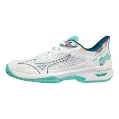Mizuno Wave Exceed Tour 5 Sandplatzschuh Damen - Weiß, Mehrfarbig -Tennisausrüstungs Geschäft 00696000 0 3