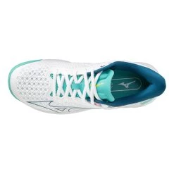 Mizuno Wave Exceed Tour 5 Sandplatzschuh Damen - Weiß, Mehrfarbig -Tennisausrüstungs Geschäft 00696000 0 4