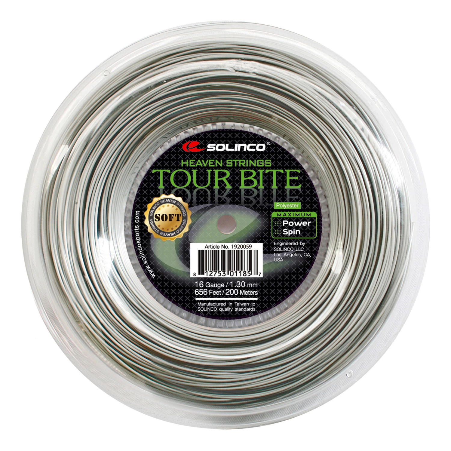 Tour Bite Soft Saitenrolle 200m - Silber 3 Tour Bite Soft Saitenrolle 200m - Silber