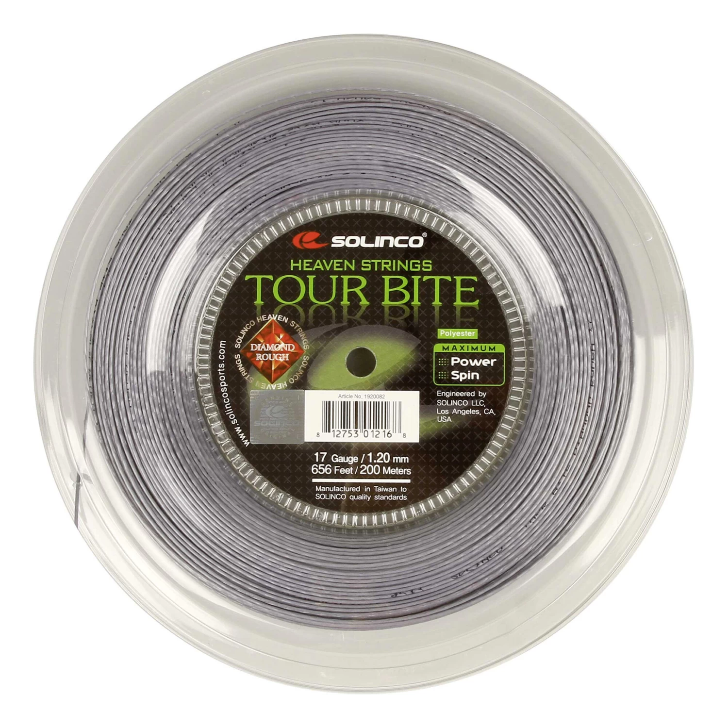 Tour Bite Diamond Rough Saitenrolle 200m - Silber 3 Tour Bite Diamond Rough Saitenrolle 200m - Silber