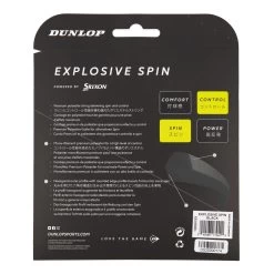 Dunlop Explosive Spin Saitenset 12m - Schwarz
