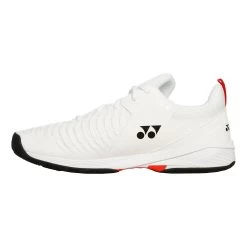 YONEX Power Cushion Sonicage 3 Allcourtschuh Herren - Weiß, Rot 11 YONEX Power Cushion Sonicage 3 Allcourtschuh Herren - Weiß, Rot -Tennisausrüstungs Geschäft 01408000 0 3