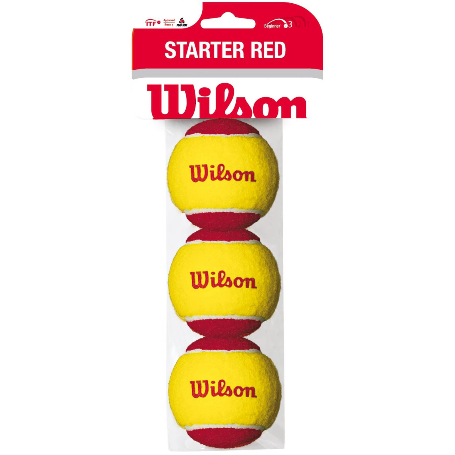 Wilson Starter Balls (Stage 3) 3er Beutel 3 Wilson Starter Balls (Stage 3) 3er Beutel