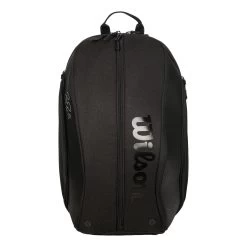Wilson Federer DNA Rucksack - Schwarz, Schwarz Glänzend