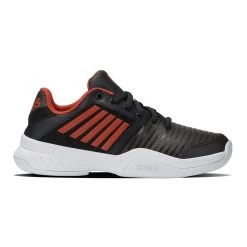K-Swiss Court Express Teppichschuh Kinder - Schwarz, Orange -Tennisausrüstungs Geschäft 02177000 0 1