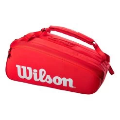 Wilson Super Tour Schlägertasche 15er - Rot, Weiß 10 Wilson Super Tour Schlägertasche 15er - Rot, Weiß -Tennisausrüstungs Geschäft 0220500000 10