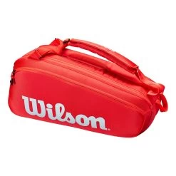 Wilson Super Tour Schlägertasche 6er - Rot, Weiß 15 Wilson Super Tour Schlägertasche 6er - Rot, Weiß -Tennisausrüstungs Geschäft 0220700000 000