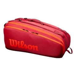 Wilson Tour Schlägertasche 12er - Dunkelrot, Orange -Tennisausrüstungs Geschäft 0221100000 0 1