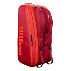 Wilson Tour Schlägertasche 12er - Dunkelrot, Orange -Tennisausrüstungs Geschäft 0221100000 0 2