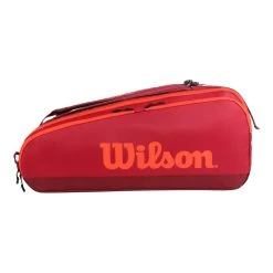Wilson Tour Schlägertasche 12er - Dunkelrot, Orange -Tennisausrüstungs Geschäft 0221100000 0 4