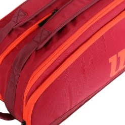 Wilson Tour Schlägertasche 12er - Dunkelrot, Orange -Tennisausrüstungs Geschäft 0221100000 11