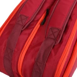 Wilson Tour Schlägertasche 12er - Dunkelrot, Orange -Tennisausrüstungs Geschäft 0221100000 12