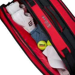 Wilson Clash Super Tour Schlägertasche 9er - Rot -Tennisausrüstungs Geschäft 0227600000 13