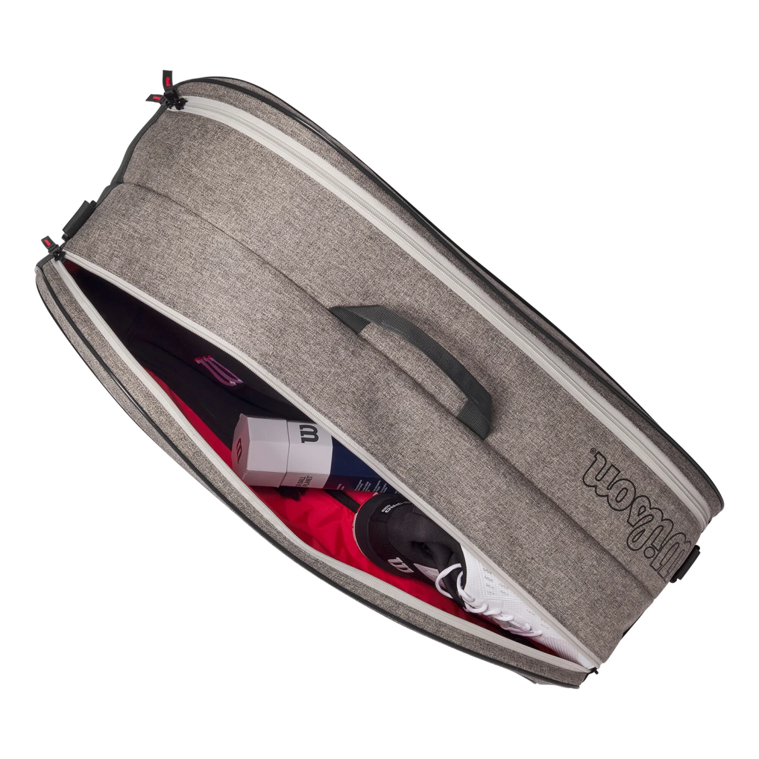 Wilson Team Schlägertasche 6er - Grau 4 Wilson Team Schlägertasche 6er - Grau – Bild 2