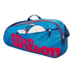 Wilson Junior Schlägertasche 3er - Blau, Orange -Tennisausrüstungs Geschäft 0236700000 0 2