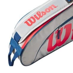 Wilson Junior Schlägertasche 3er - Grau, Rot -Tennisausrüstungs Geschäft 0236800000 13
