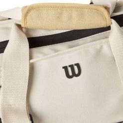 Wilson Women's Tote Sporttasche - Weiß, Khaki -Tennisausrüstungs Geschäft 0238500000 15