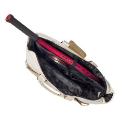 Wilson Women's Tote Sporttasche - Weiß, Khaki -Tennisausrüstungs Geschäft 0238500000 17