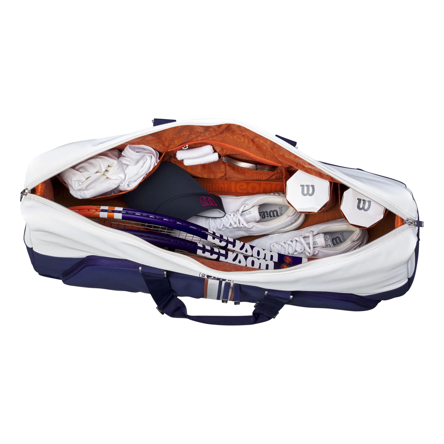 Wilson RG Duffel Sporttasche - Blau, Creme 3 Wilson RG Duffel Sporttasche - Blau, Creme