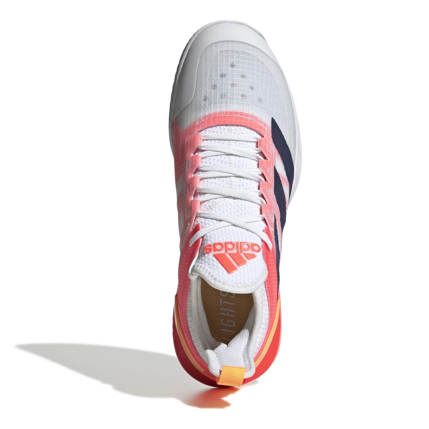 ADIDAS Adizero Ubersonic 4 Allcourtschuh Damen - Weiß, Koralle 10 ADIDAS Adizero Ubersonic 4 Allcourtschuh Damen - Weiß, Koralle – Bild 8