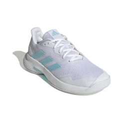ADIDAS CourtJam Control Teppichschuh Damen - Weiß, Türkis -Tennisausrüstungs Geschäft 05588000 000
